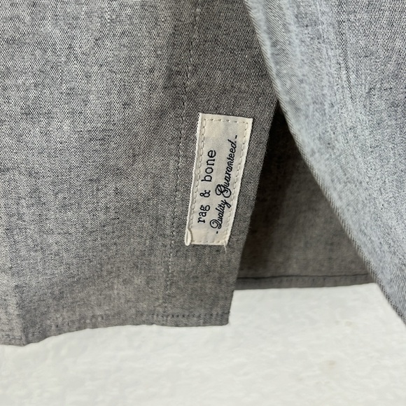 rag and bone Snap Men's Color Block Short Sleeve Shirt - Picture 5 of 8